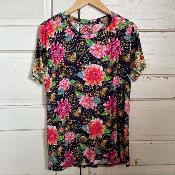 Johnny Was Tops - Johnny Was Uptown Floral Raglan Top